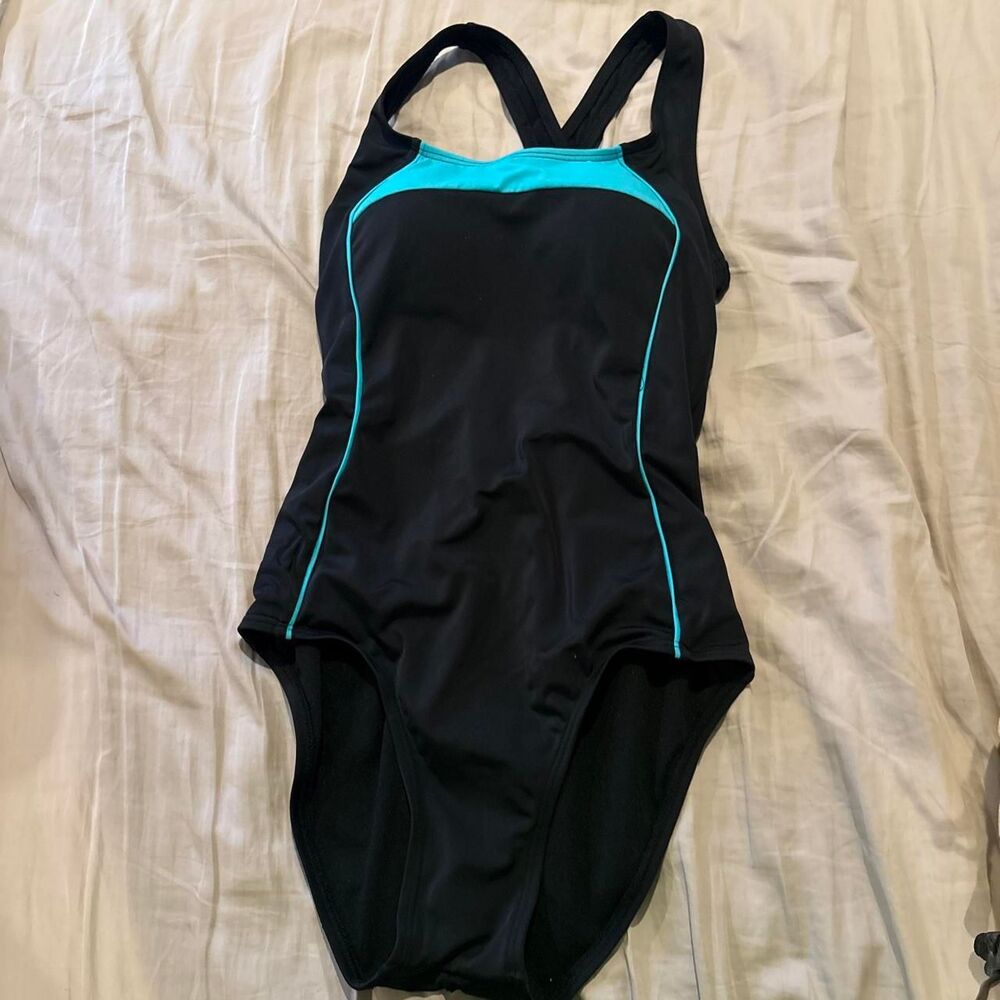 Unbranded Women's Black and Blue Swimsuit-one-piece